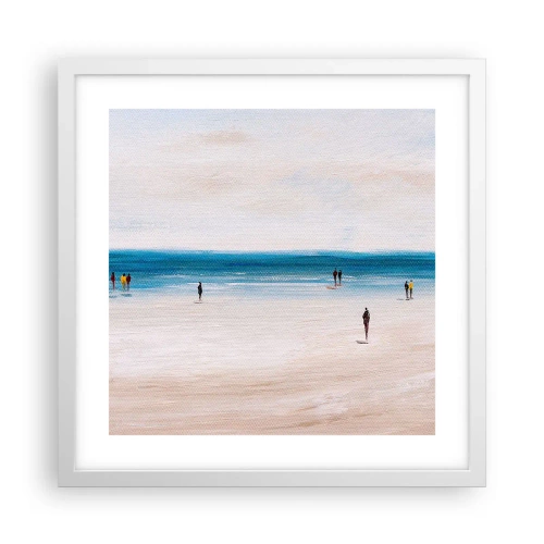 Poster in een witte lijst - Een natuurlijke behoefte - 40x40 cm