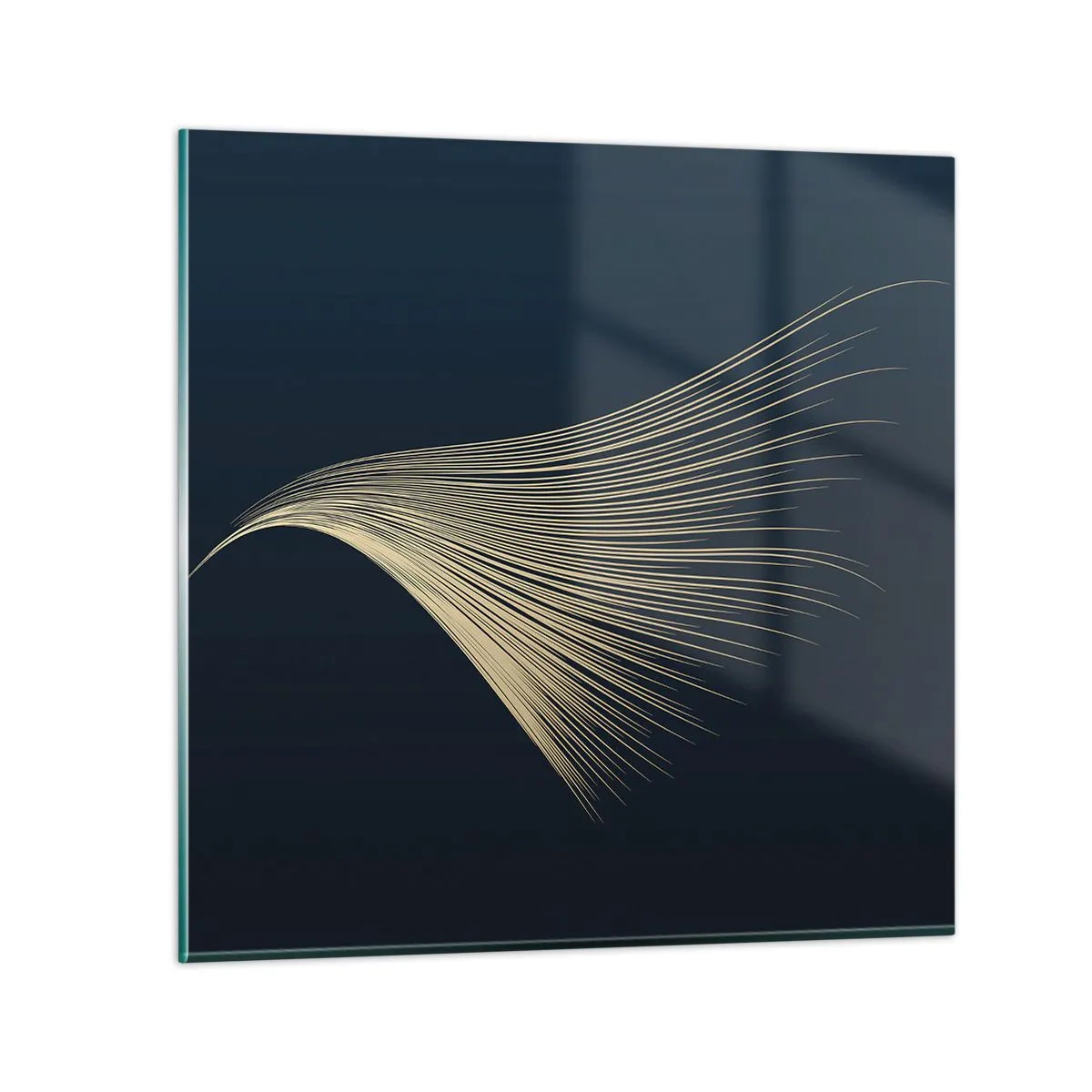 Schilderen op glas - Als het haar van een engel - 30x30 cm