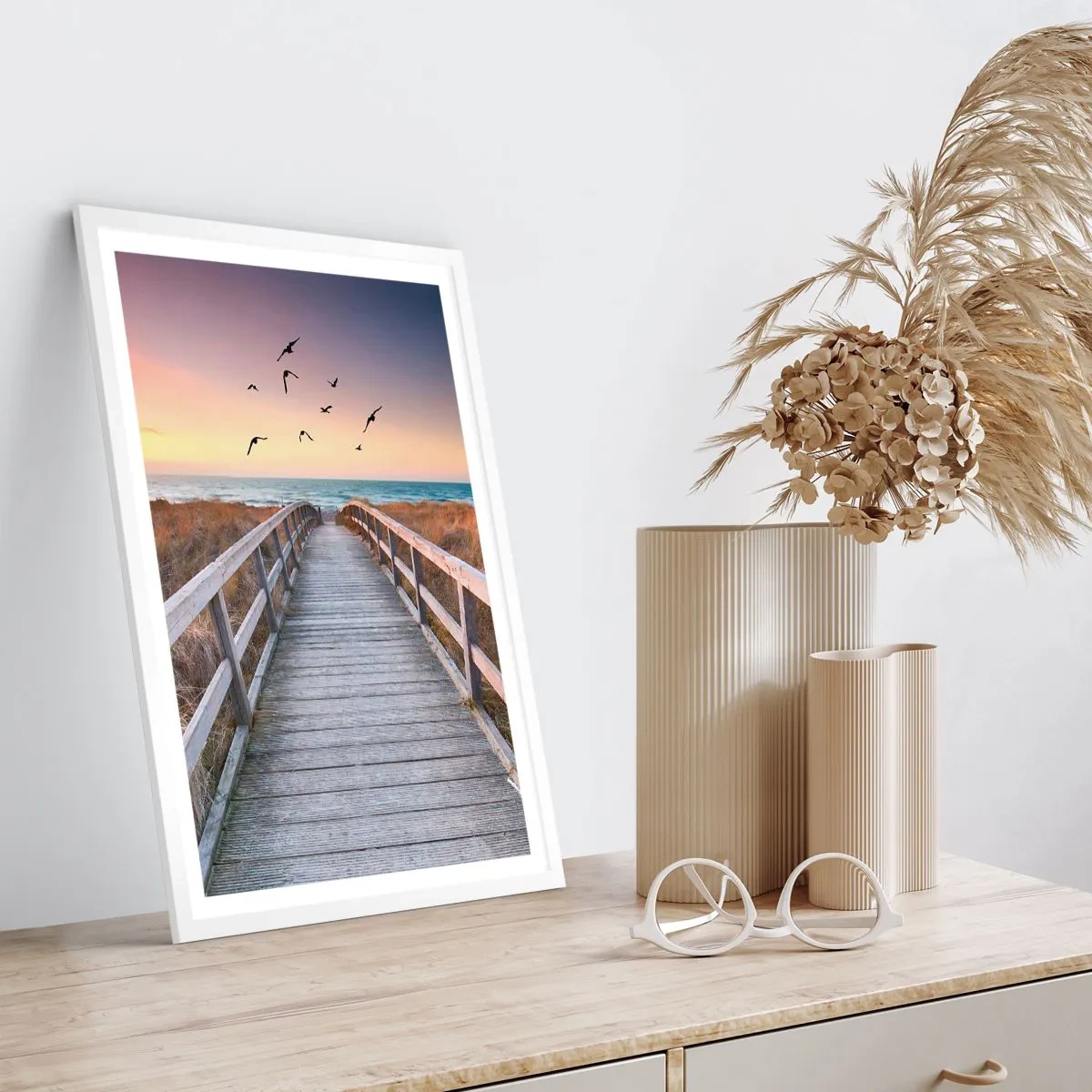 Poster in een witte lijst - De ruimte voor opvliegen - 30x40 cm