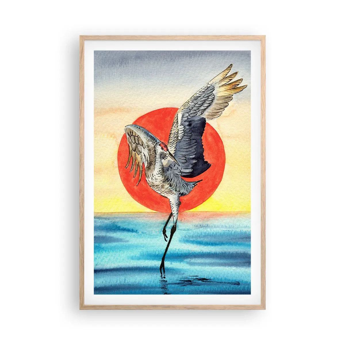 Een poster in een licht eiken lijst - Het is tijd om terug te gaan - 61x91 cm