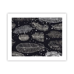 Poster - Gevederde kant - 50x40 cm