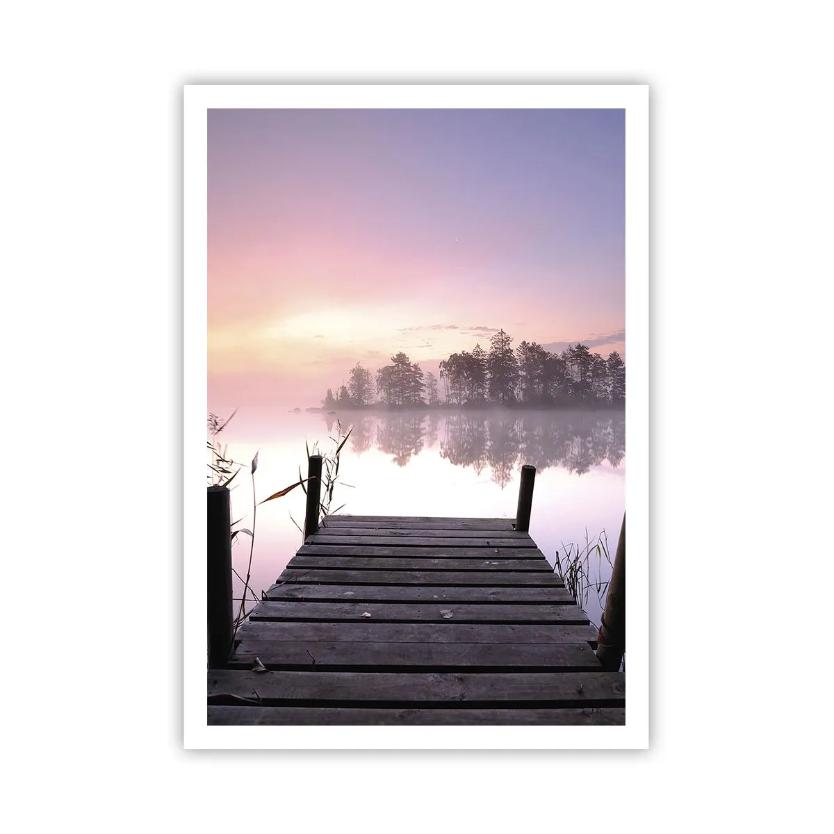 Poster - Van de lila mist... - 70x100 cm