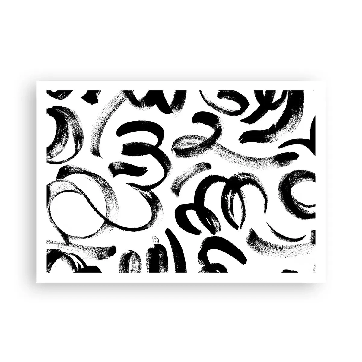 Poster - Zwart op wit - 100x70 cm