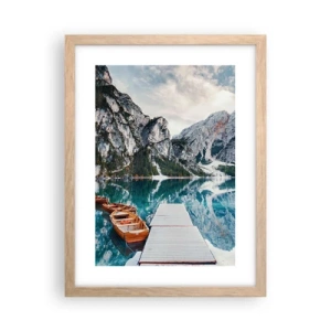 Een poster in een licht eiken lijst - We zullen je schoonheid laten zien - 30x40 cm