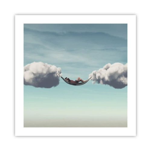 Poster - Het geluk van het moment - 50x50 cm