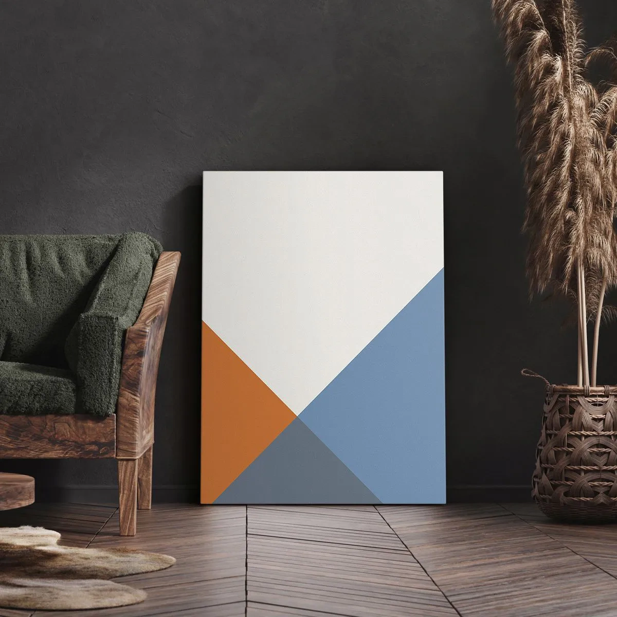 Schilderen op canvas - In een hoekje… - 45x80 cm