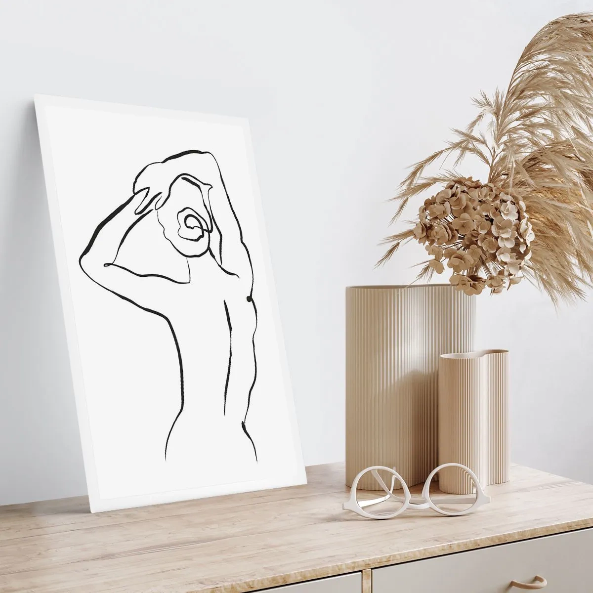 Poster - Naakt in de ochtend - 40x50 cm