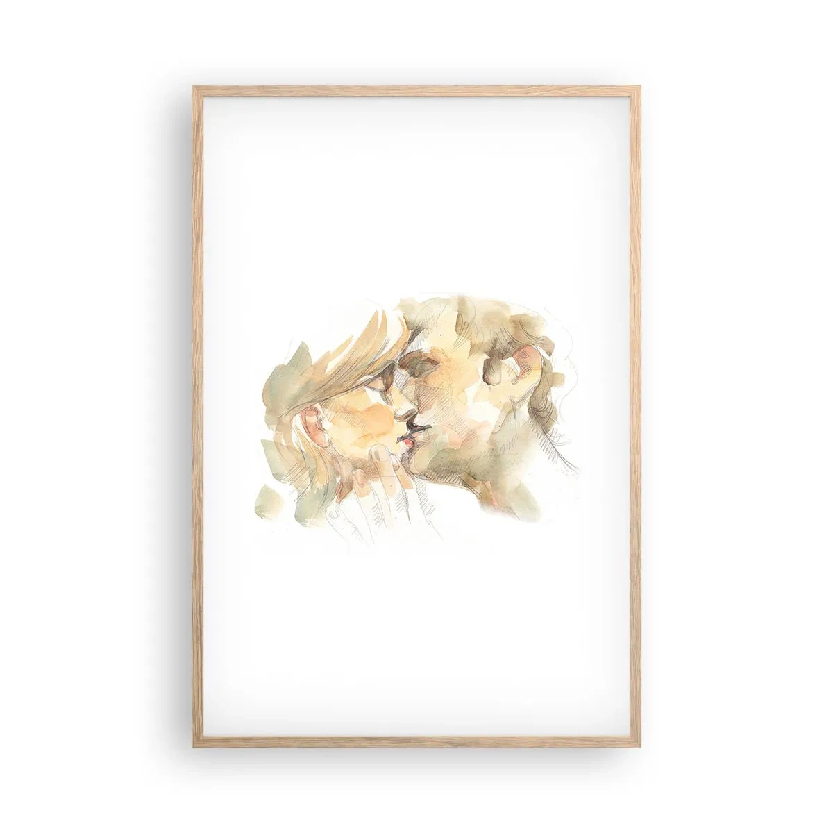 Een poster in een licht eiken lijst - De helft gevonden? - 61x91 cm