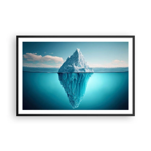 Poster in een zwarte lijst - Koningin van het ijs - 91x61 cm