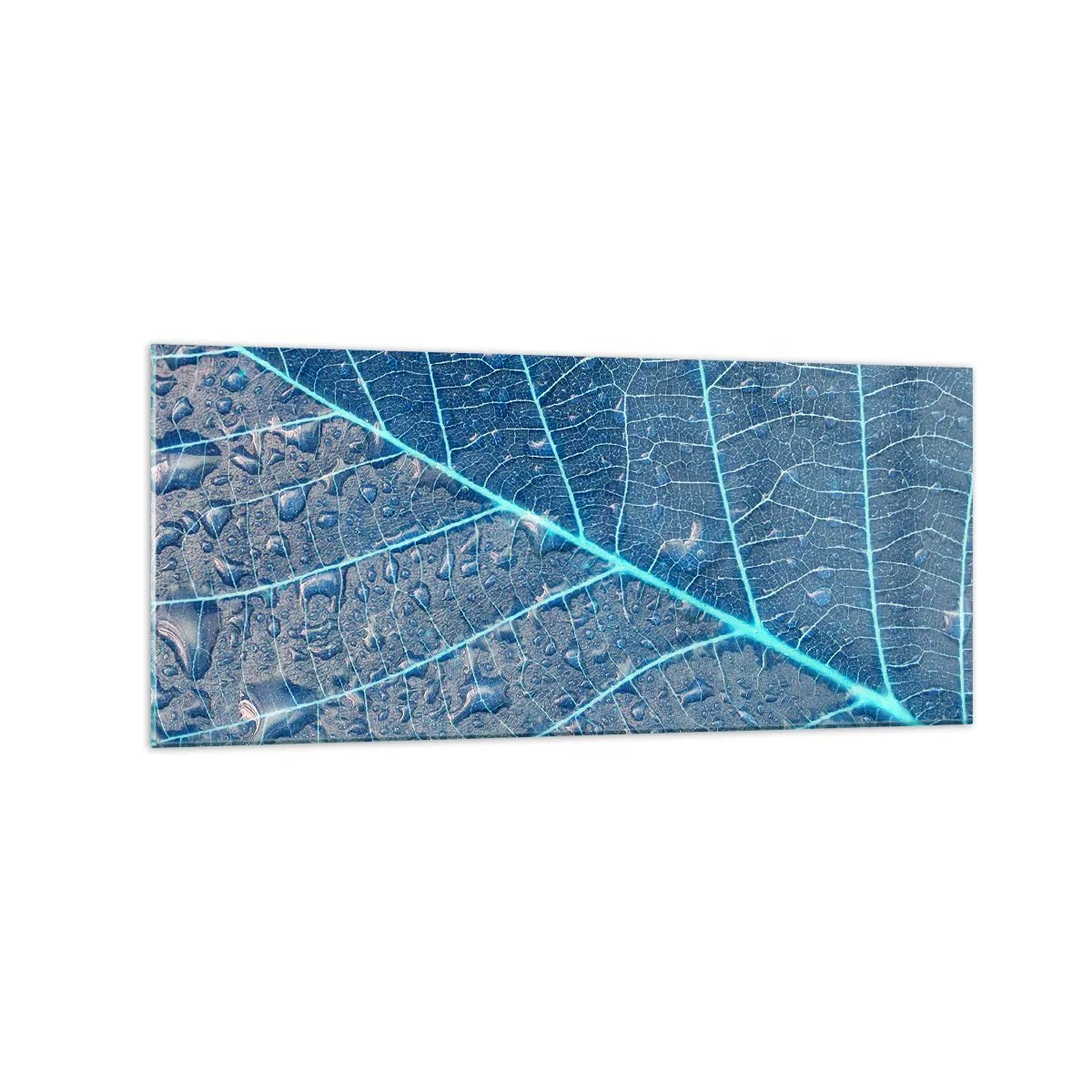 Schilderen op glas - Leven in blauw - 120x50 cm