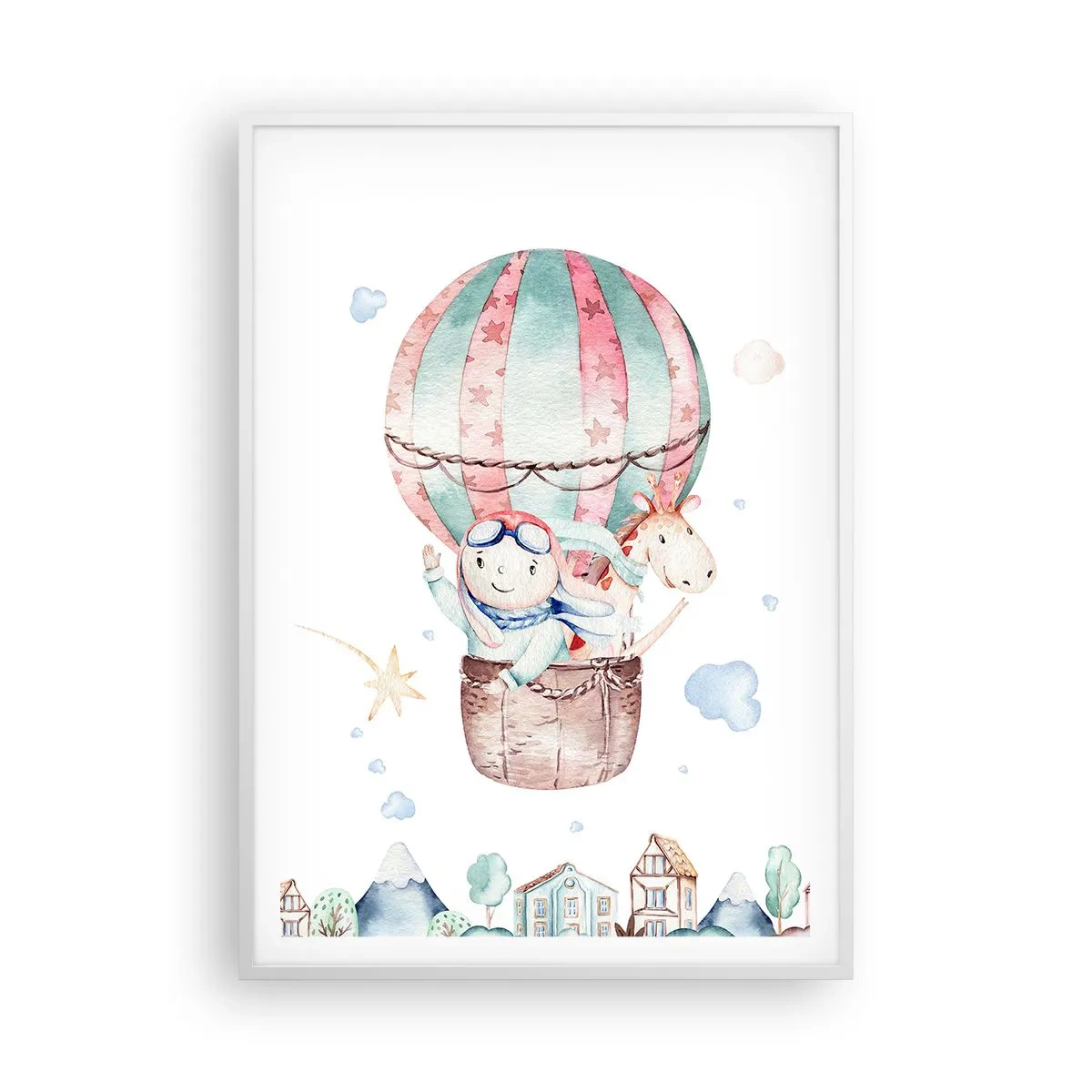 Poster in een witte lijst - We zijn zo terug! - 70x100 cm