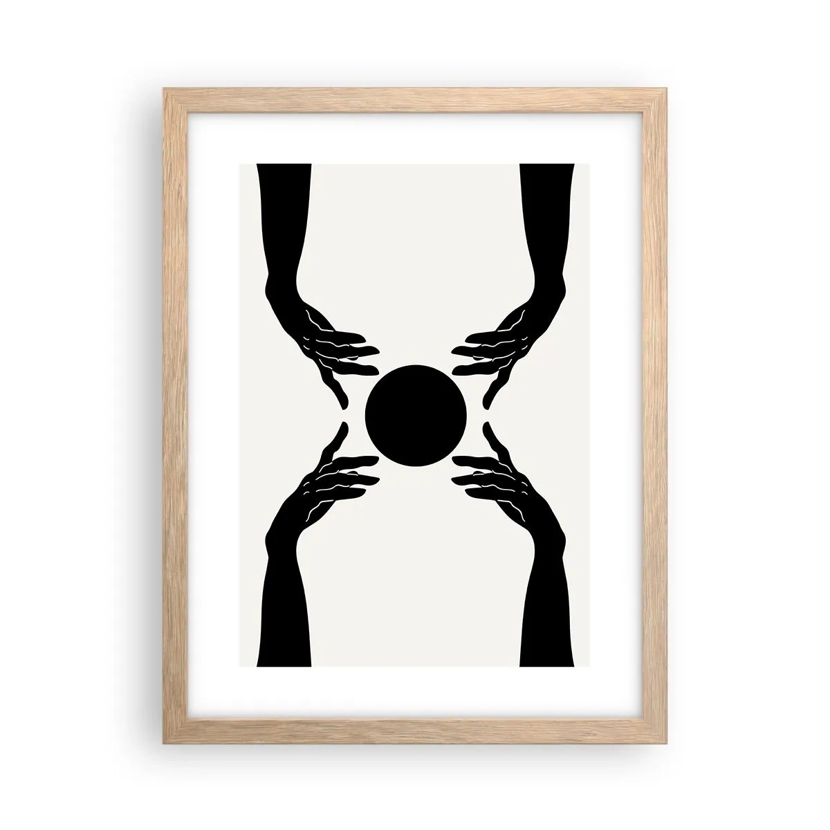 Een poster in een licht eiken lijst - Geheim teken - 30x40 cm