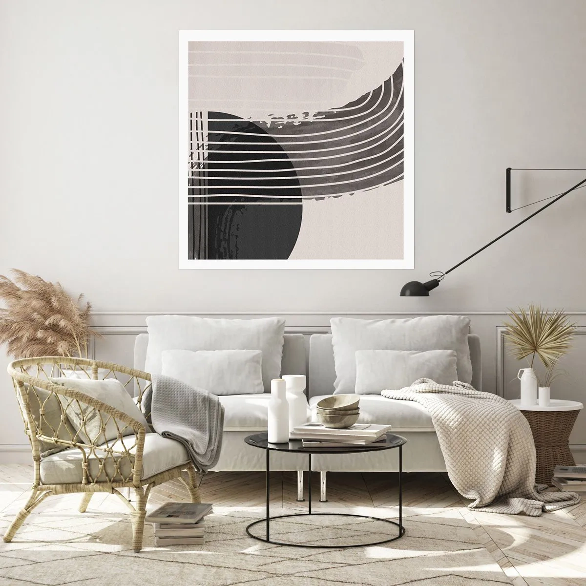 Poster - Daar en terug - 30x30 cm