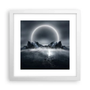 Poster in een witte lijst - Einde van het verhaal - 30x30 cm