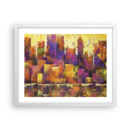 Poster in een witte lijst - Metropolitan compositie - 50x40 cm