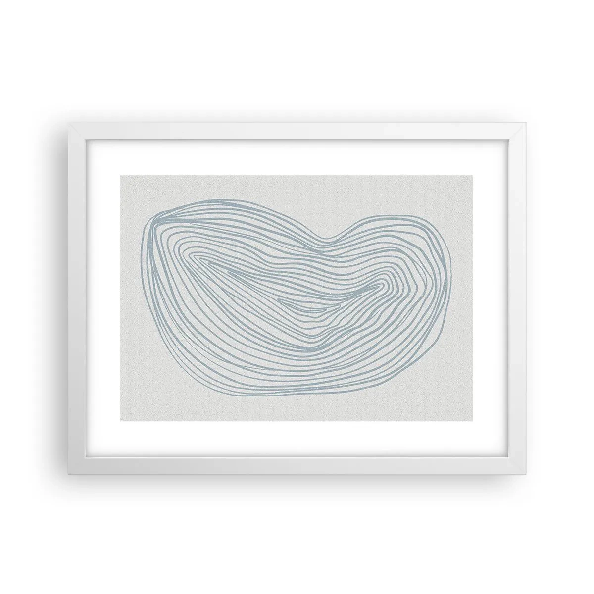 Poster in een witte lijst - De glimlach van één druppel - 40x30 cm