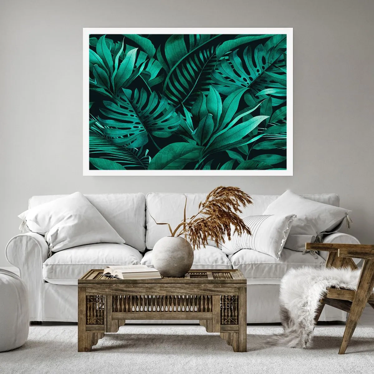 Poster - De diepte van tropisch groen - 70x50 cm