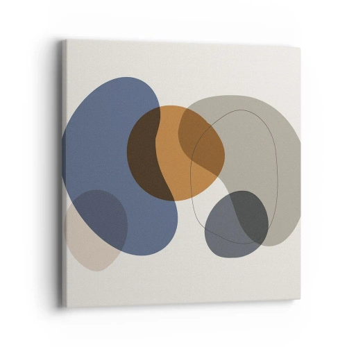 Schilderen op canvas - Kleur druppels - 40x40 cm