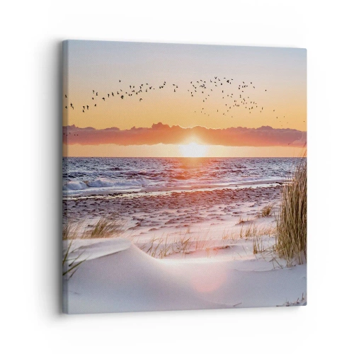 Schilderen op canvas - Horizontaal landschap - 30x30 cm