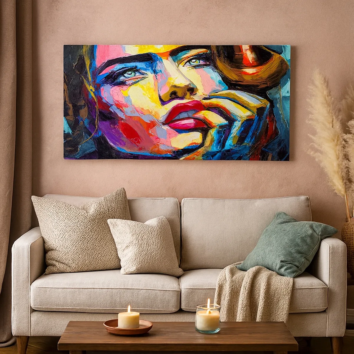 Schilderen op canvas - Dromen vliegen in de lucht als vogels - 30x30 cm