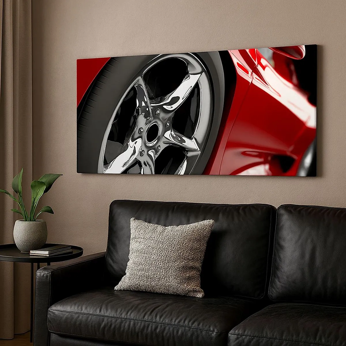 Schilderen op canvas - Gemaakt voor snelheid - 100x40 cm