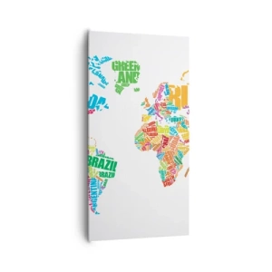 Schilderen op canvas - Ik wil ze allemaal weten - 65x120 cm