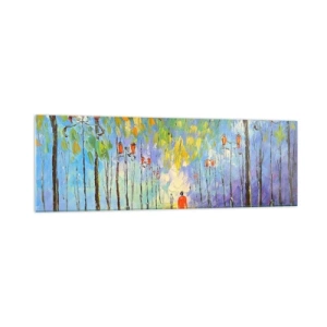 Schilderen op glas - Nachtlied van regen - 160x50 cm
