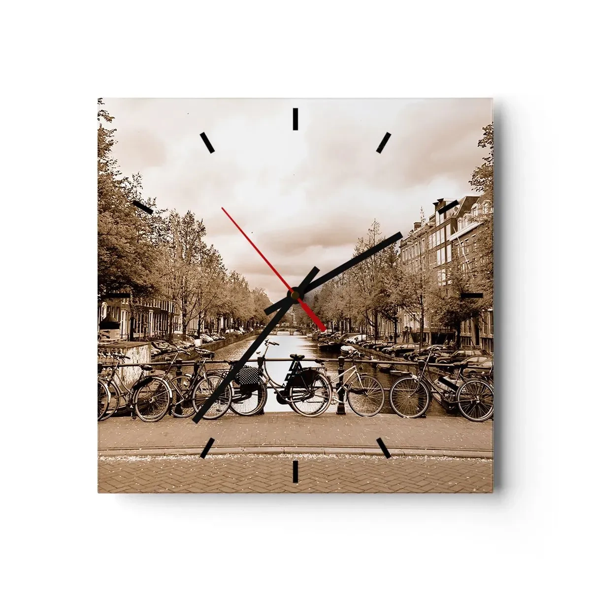 Wandklok - Klok - Hollandse sfeer - 30x30 cm