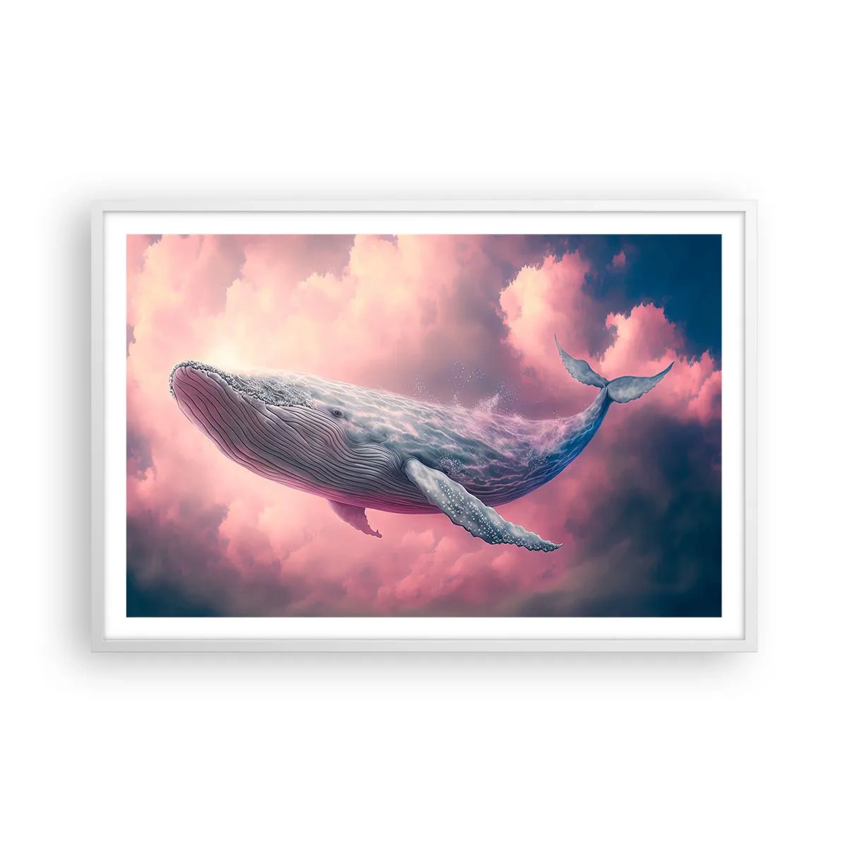 Poster in een witte lijst - Wrijf over je ogen - 91x61 cm