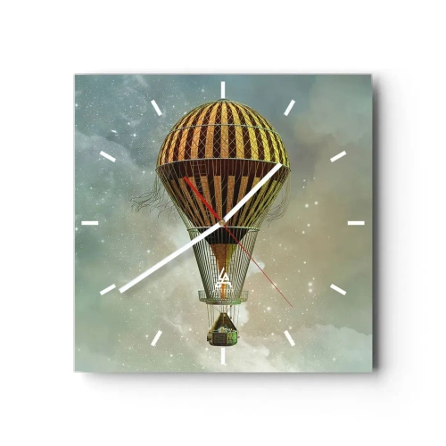 Wandklok - Klok - Baanbrekende vluchten - 30x30 cm