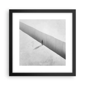 Poster in een zwarte lijst - Een duidelijk doel - 30x30 cm