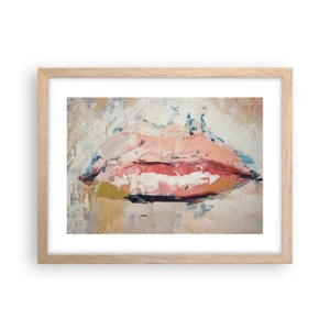 Een poster in een licht eiken lijst - Het wekt de zintuigen - 40x30 cm