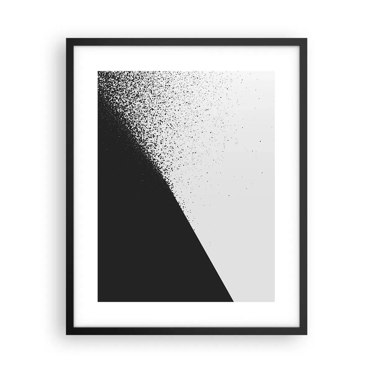 Poster in een zwarte lijst - Steeds sneller, meer en meer - 40x50 cm