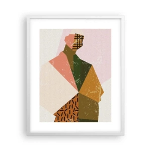 Poster in een witte lijst - De mens – een ingewikkeld wezen - 40x50 cm