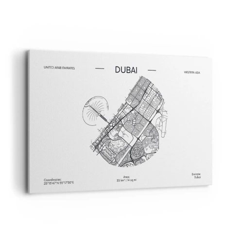 Schilderen op canvas - Anatomie van Dubai - 120x80 cm