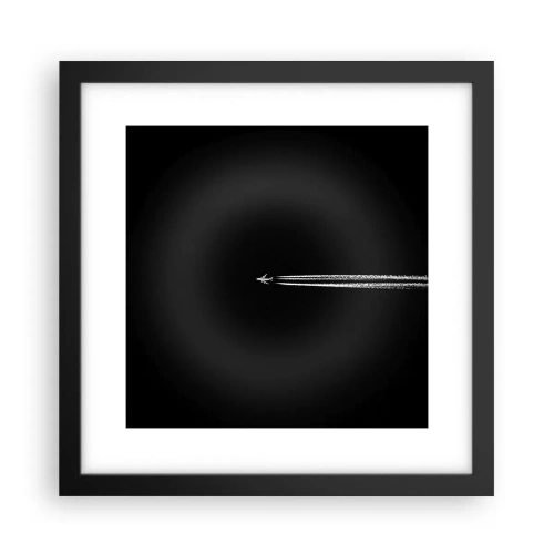 Poster in een zwarte lijst - Naar een andere dimensie - 30x30 cm