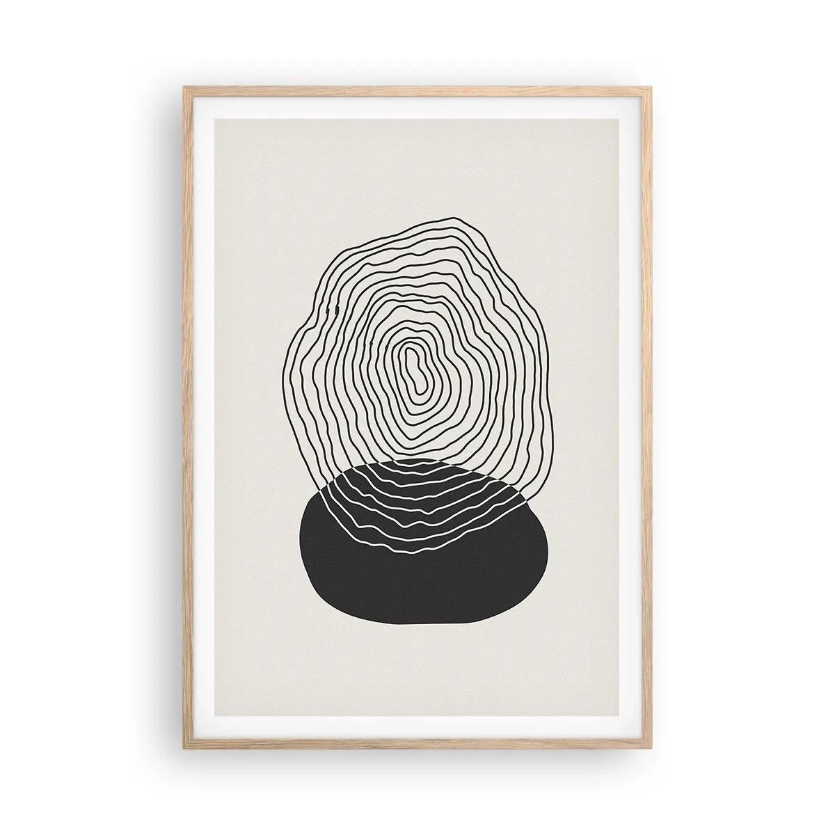 Een poster in een licht eiken lijst - Duur en spiertrekkingen - 70x100 cm