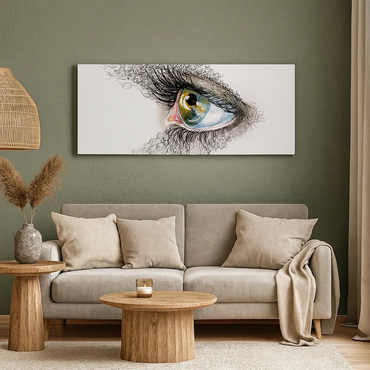 Schilderen op canvas - Kijk recht in de ziel - 30x30 cm