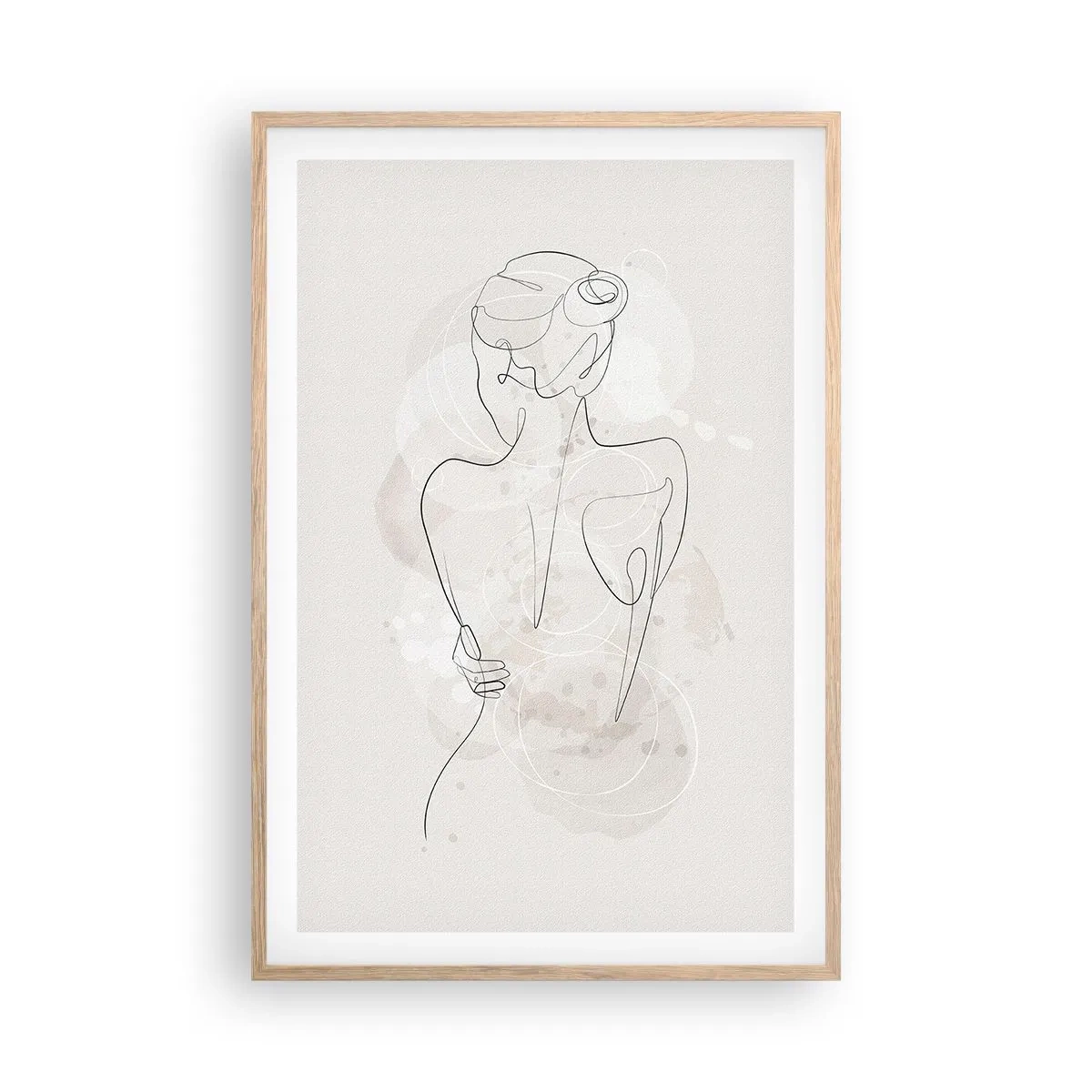 Een poster in een licht eiken lijst - Als een gevoelig instrument - 61x91 cm