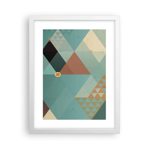 Poster in een witte lijst - Eenheid van veelheid, veelheid van eenheid - 30x40 cm