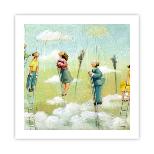 Poster - Achter je droom - 50x50 cm