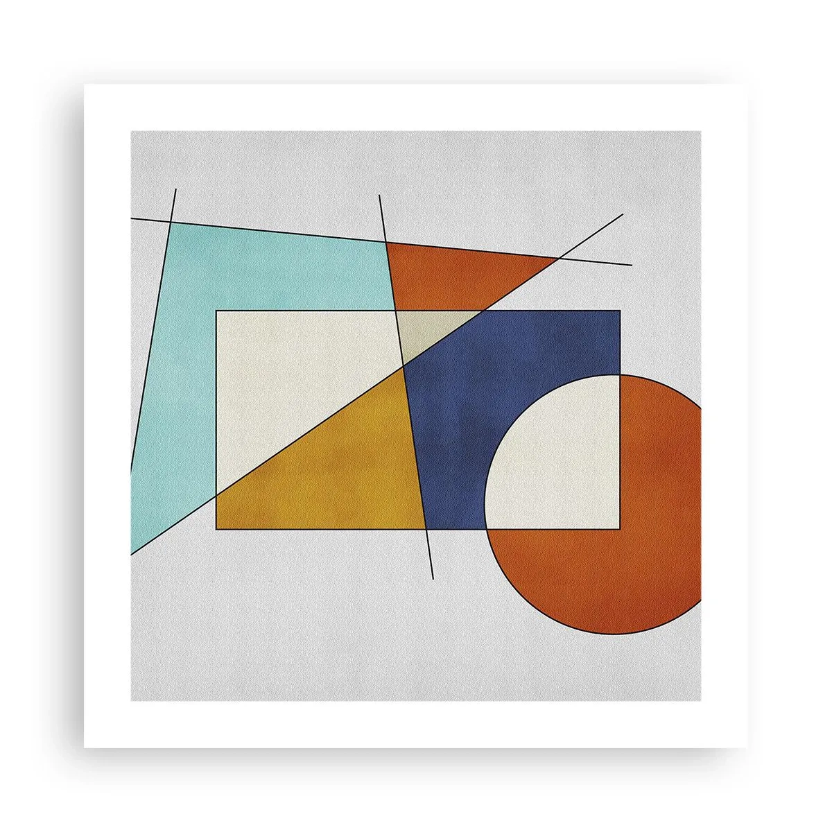 Poster - Abstractie: modernistisch plezier - 50x50 cm