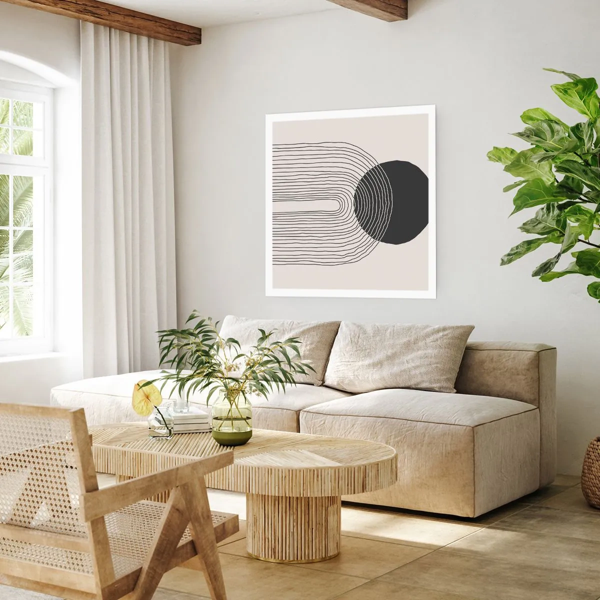 Poster - Bibberen en vertrouwen - 50x50 cm