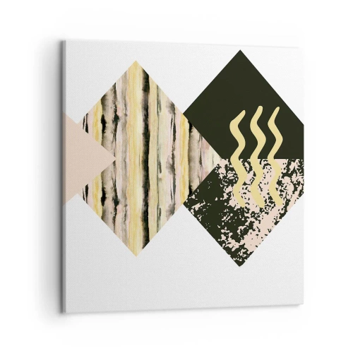 Schilderen op canvas - Er is niet zo eenvoudig - 50x50 cm