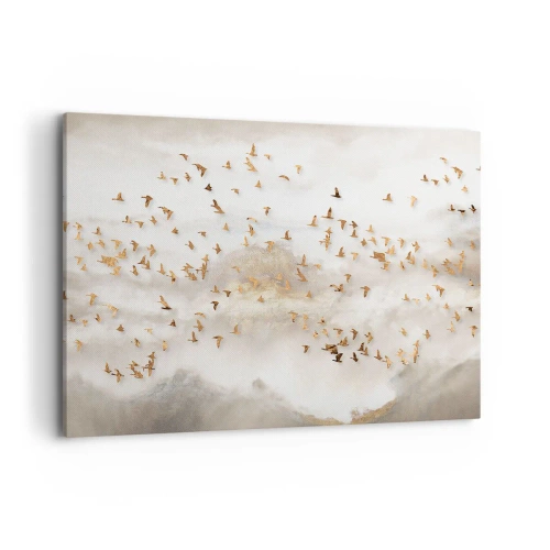 Schilderen op canvas - Het is tijd… - 100x70 cm