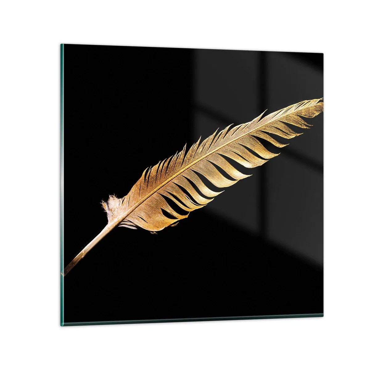 Schilderen op glas - HHij heeft een ongewoon talent voor schrijven… - 70x70 cm