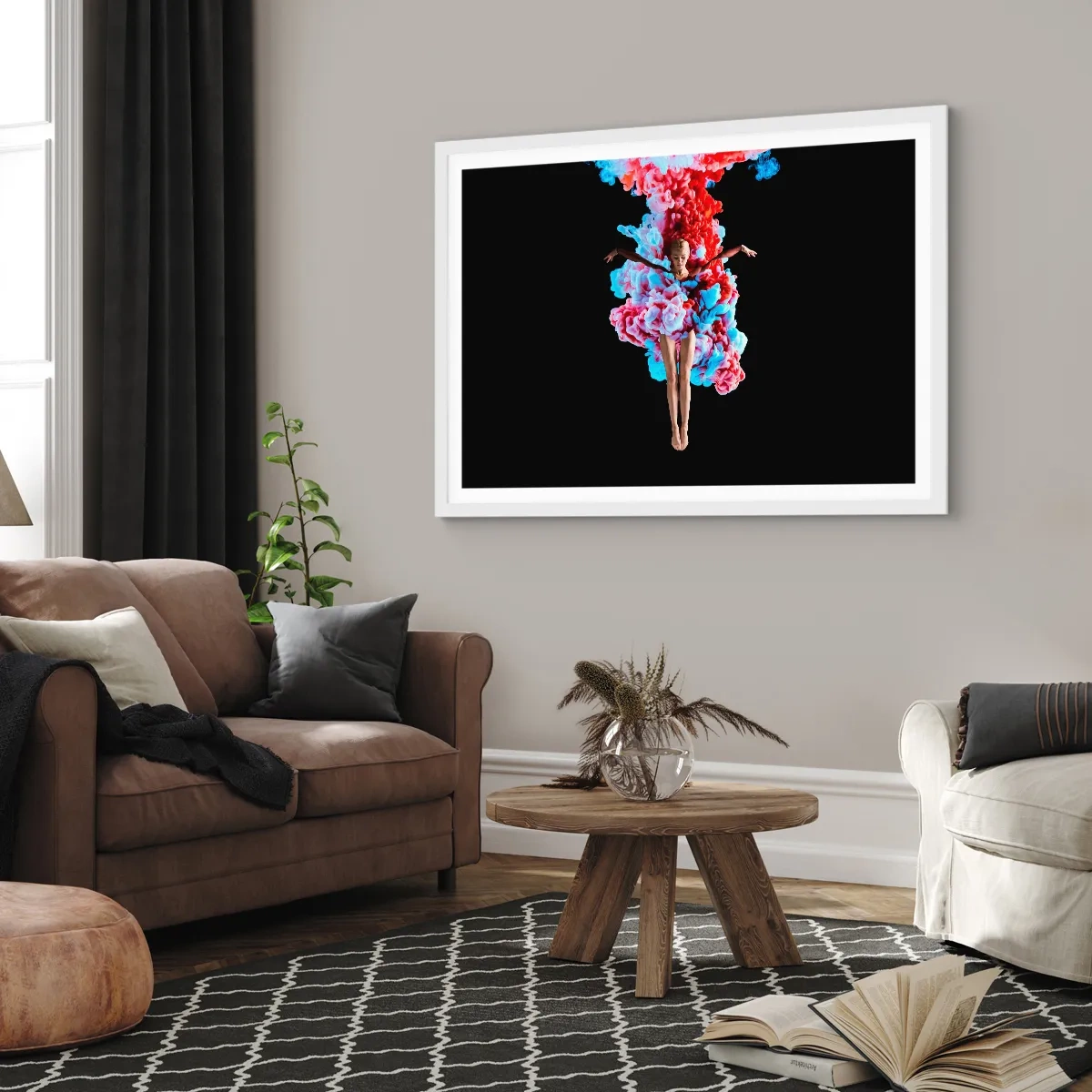 Poster in een witte lijst - In volle bloei - 50x40 cm