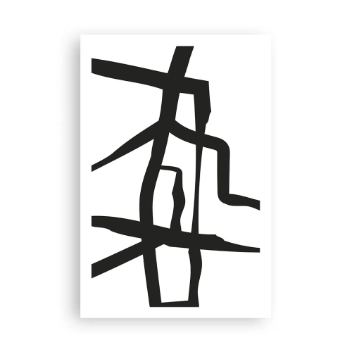 Poster - Zwart-wit ontwerp - 61x91 cm