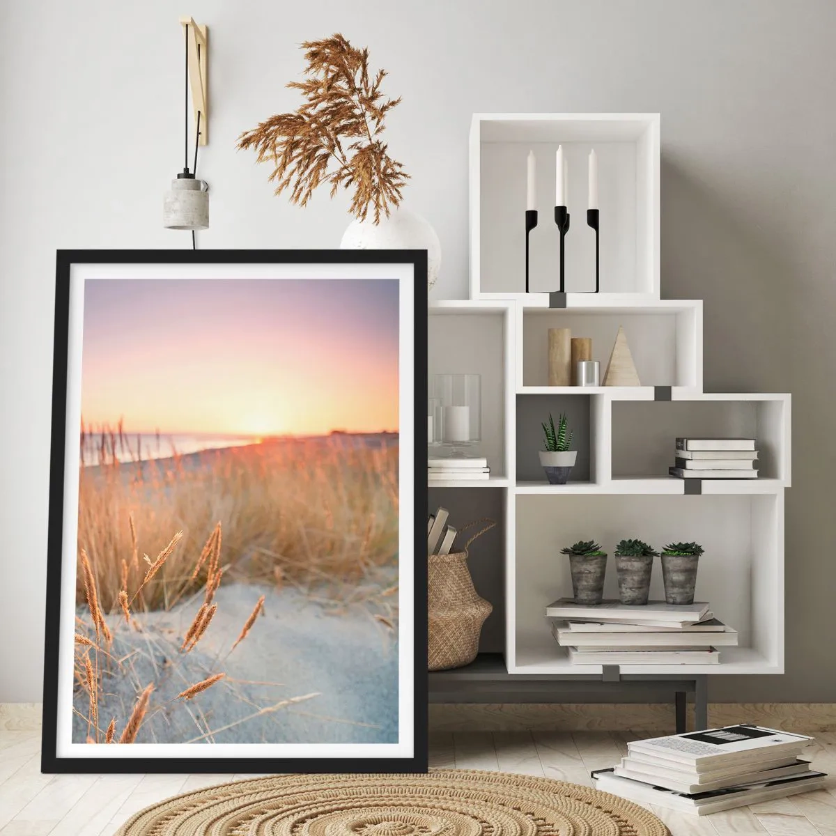 Poster in een zwarte lijst - Het Baltische slaapliedje - 40x50 cm