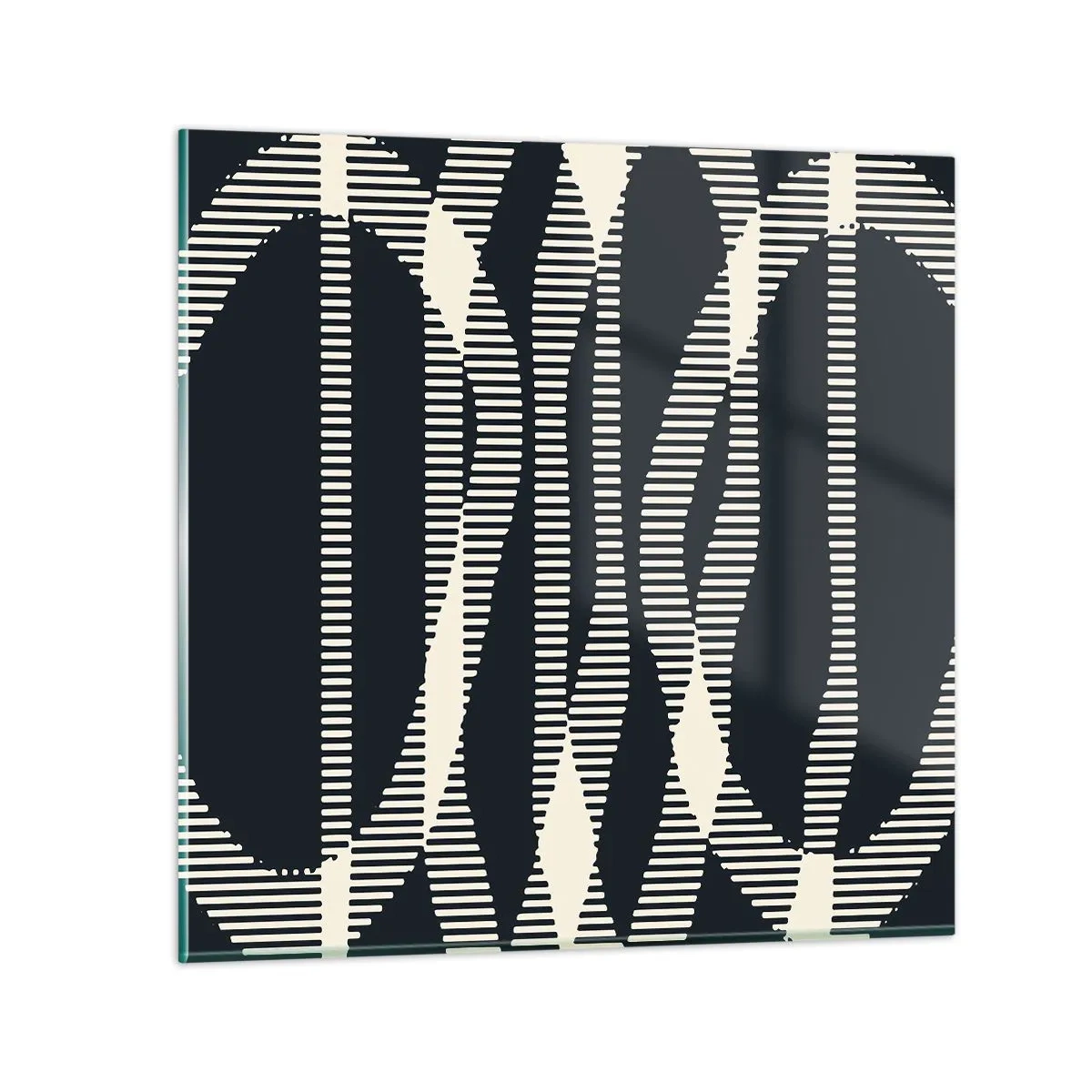 Schilderen op glas - Een poging om de duisternis te doorbreken - 70x70 cm